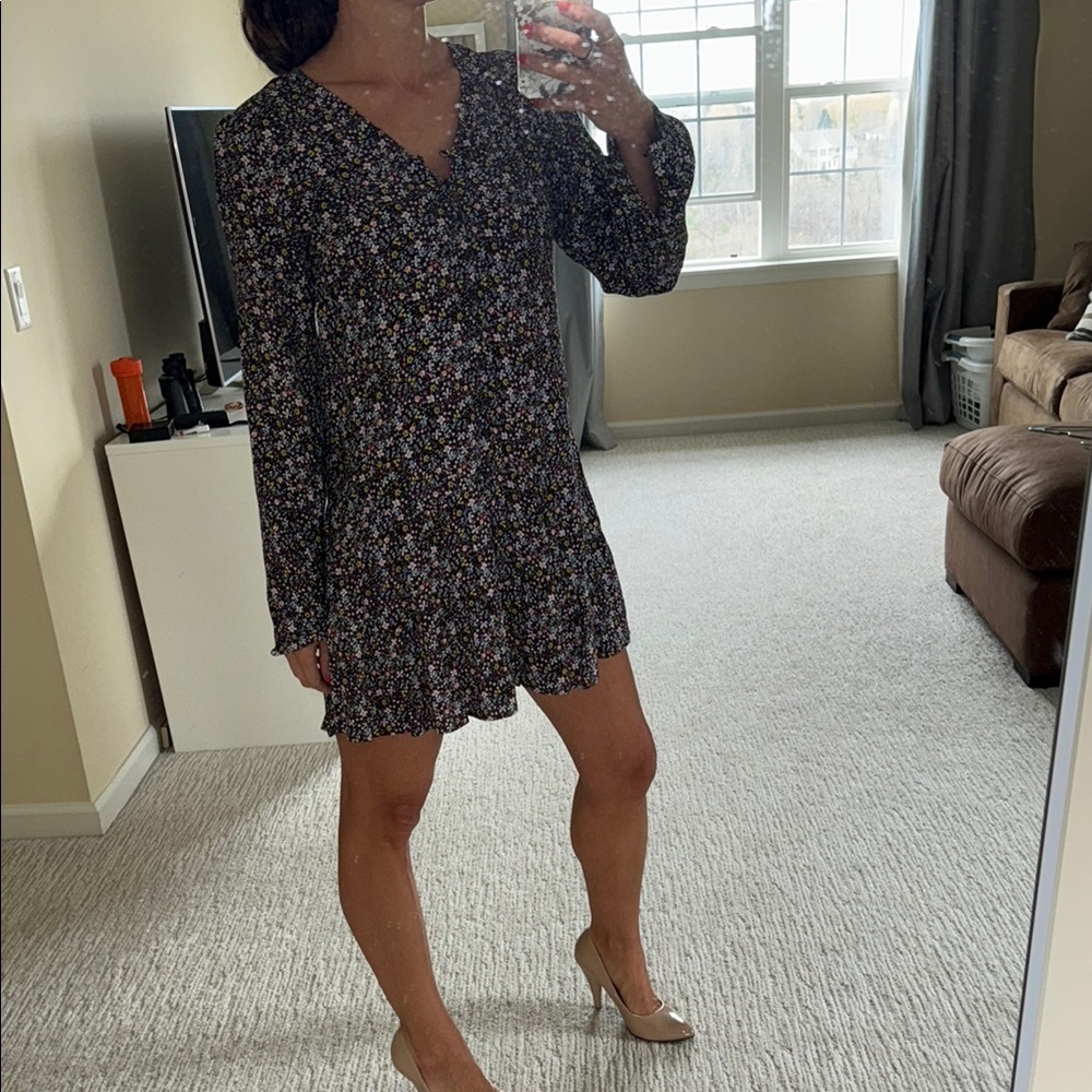 Loft Floral loose flowy Dress